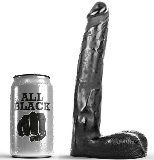 All Black Dildo 21cm - Realistischer Lustspender