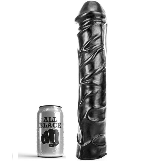 All Black Dildo - Realistischer 32 cm Schwarzer Dildo