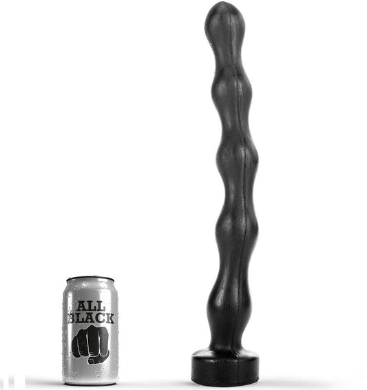 All Black Analperlen 41,5cm - Anal-Zauberstab für einzigartige Stimulation