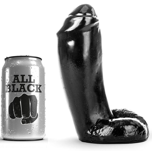 All Black Realistic Dildo 18cm - Ultimativer Genuss