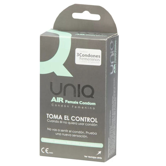 UNIQ AIR Latexfreie Damen Kondome - 3er Pack