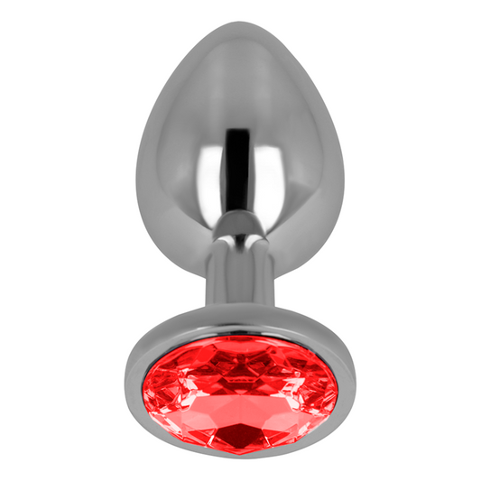 Roter Metall Anal Plug 8cm - Ohmama