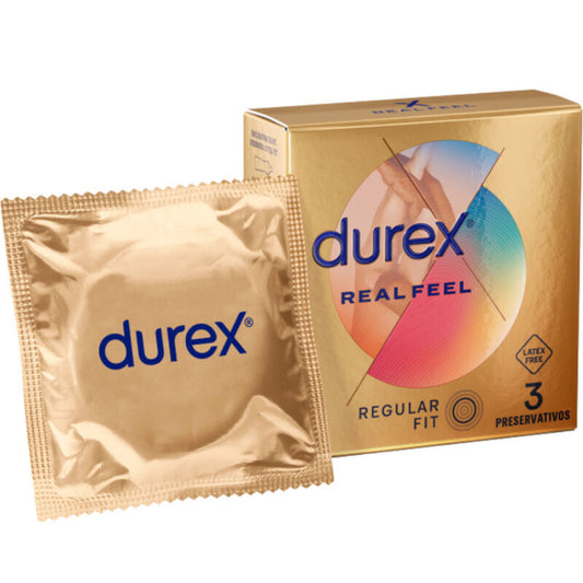 Durex Real Feel Kondome - Latexfrei, Hautnah, Sicher