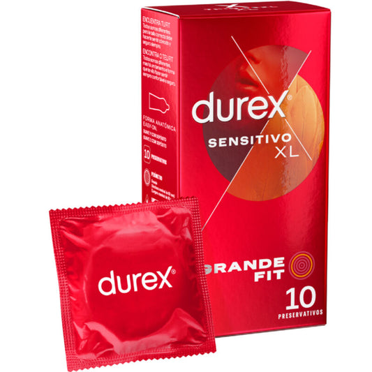 Durex Sensitiv XL Kondome 10er Pack - 56mm Nennweite