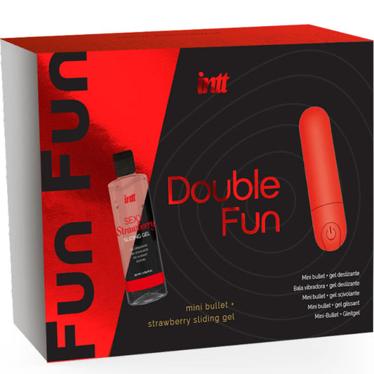 INTT Doppelter Spaß-Kit: Vibrationskugel & Erdbeer-Massagegel