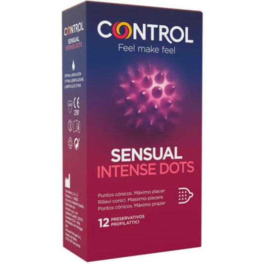 Control Spike Kondome, 12 Stk. - Konische Punkte für Stimulation
