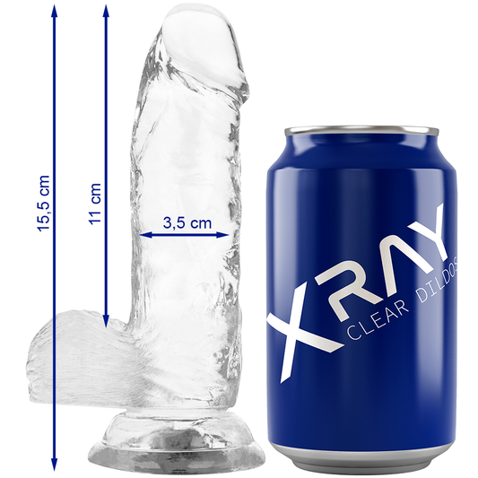 XRAY Transparenter Realistischer Dildo 15,5cm - Klarer Genuss